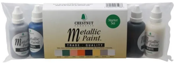Chestnut Acrylfarbe Metallicfarben Starterset