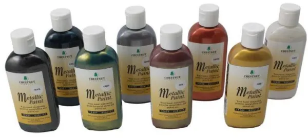 Chestnut Acrylfarbe Metallicfarben 100 ml - Silber