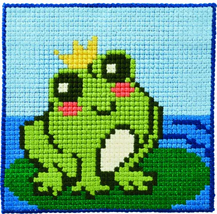 Permin Stickset Kinderstramaj Frosch 25x25cm